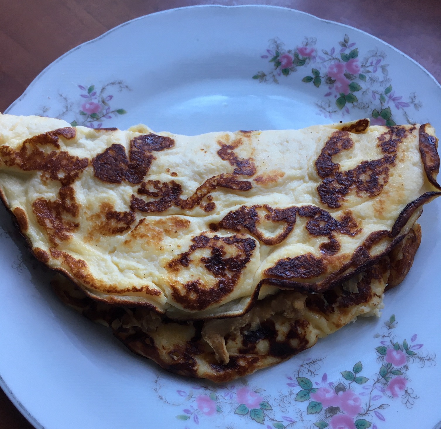 Wegetariański omlet orzechowy B